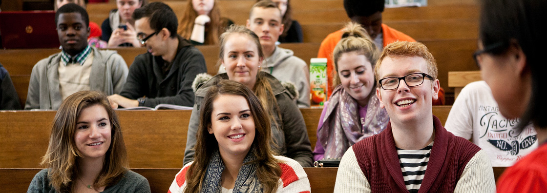 Business - Students in lecture theatre - Maynooth University