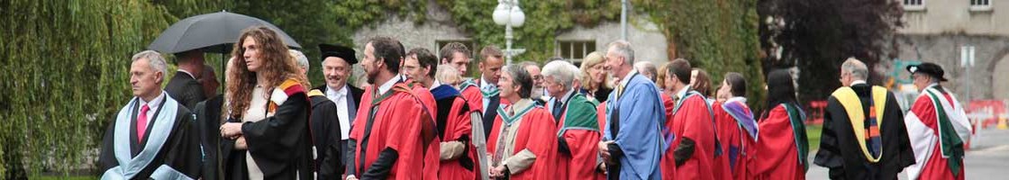 Graduation Procession - Getting Ready to Walk in - Maynooth University