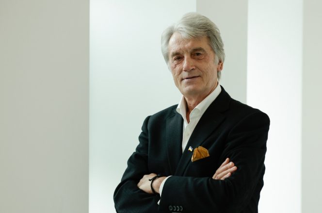 former Ukrainian president Viktor Yushchenko