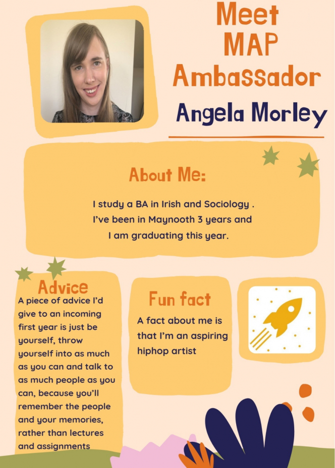 Poster Profile of Angela Morley MAP Ambassador 2022