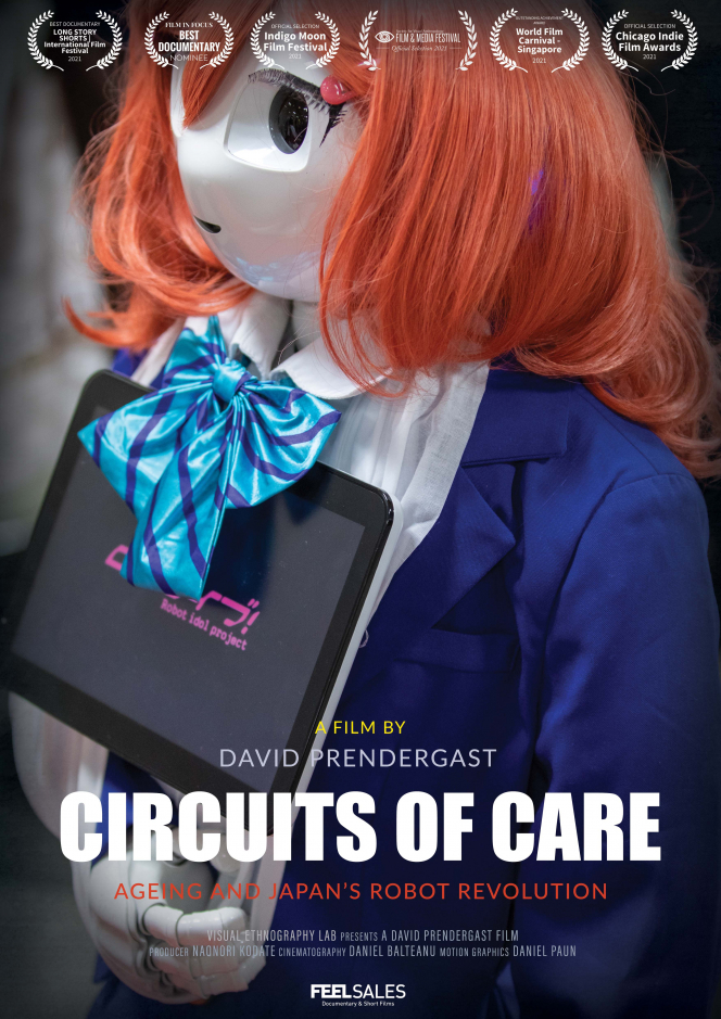 Circuits of Care: Ageing and Japan’s Robot Revolution 2021 documentary (Online Screening) followed by Q&A/discussion with Professor David Prendergast (Director), Dr Naonori Kodate (UCD Japan Centre) and Daniel Balteanu (Cinematographer)