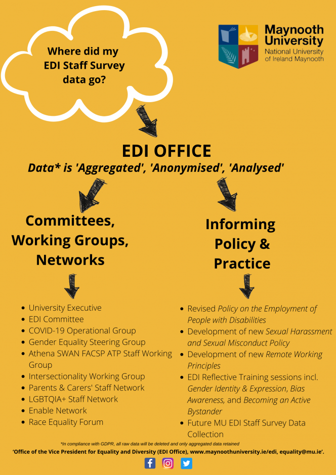 A flowchart showing the use of data from EDI staff surveys. A pdf version is available below.
