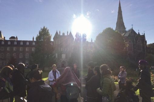 UNPRPD attendees on campus tour