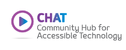 CHAT logo:  Community Hub for Accessible Technology