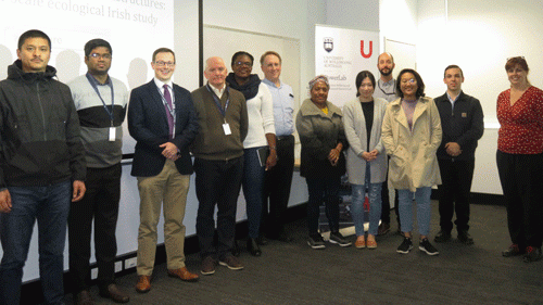 Ronan Foley with colleagues from Wollongong University, Australia