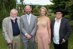 Poet Michael Longley, Prof Philip Nolan, Maynooth University graduate, composer and singer, Eimear Quinn and film director Lenny Abrahamson