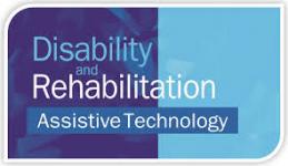 disability and rehabilitation:  assistive tech Logo
