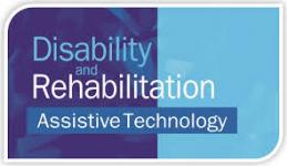 disability and rehabilitation: assistive tech Logo