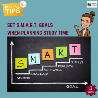 Set SMART goals when planning study time