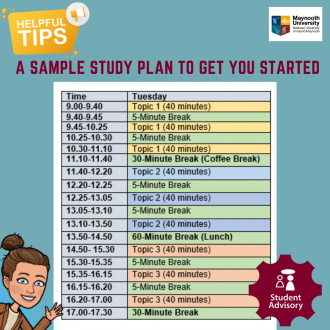 A sample Study Plan to get you started