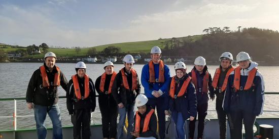 MScGIS &Remote Sensing students marine mapping in Cork Harbour