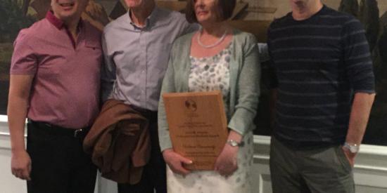 Delma Sweeney and previous winners of the John Haynes award