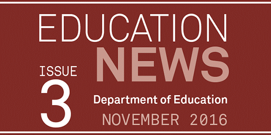 Education News: Department of Education Newsletter, Issue 3
