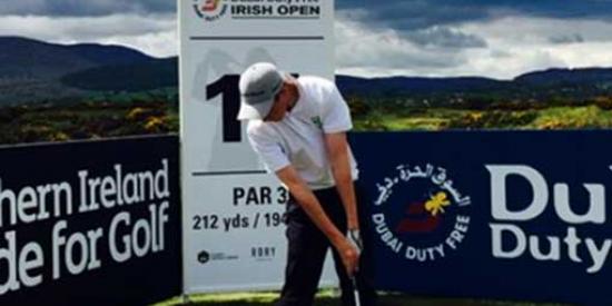 Golf - Gary Hurley at 2015 Irish Open - Maynooth University