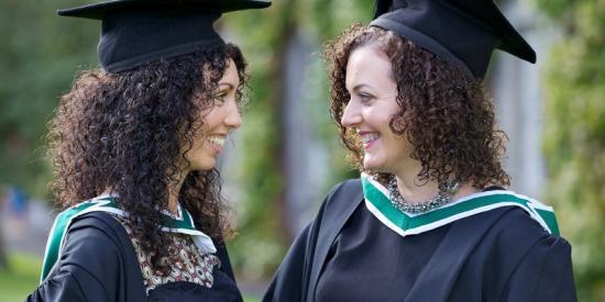 Graduation 2012 - Female friends chattting  - Maynooth University