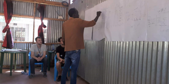 InZone tutors facilitating the Basic Medical Training course in Kakuma refugee camp