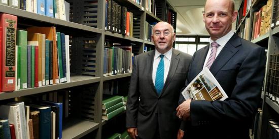 Minister Ruairi Quinn with Professor Philip Nolan - Maynooth University
