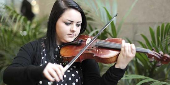 Music - Girl on Violin - Maynooth University