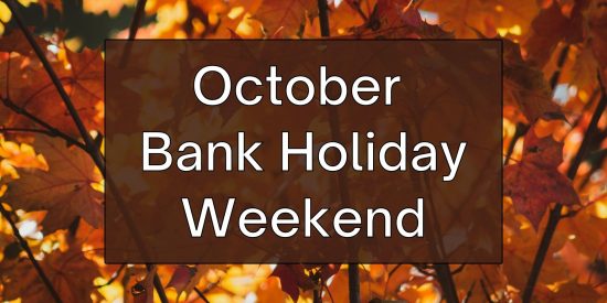 Bank holiday weekend opening hours