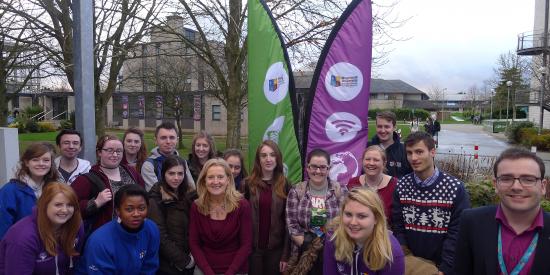 Students and the MAP Launchpad Flag