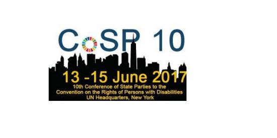 COSP 13-15 June 2017 10th conference of state parties to the convention on the Rights of Persons with Disabilities.  UN Headquarters, New York
