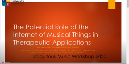  The potential role of the Internet of Musical Things in Therapeutic Applications