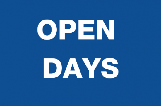 text open days