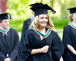 Graduation 2012 - female in procession - Maynooth University
